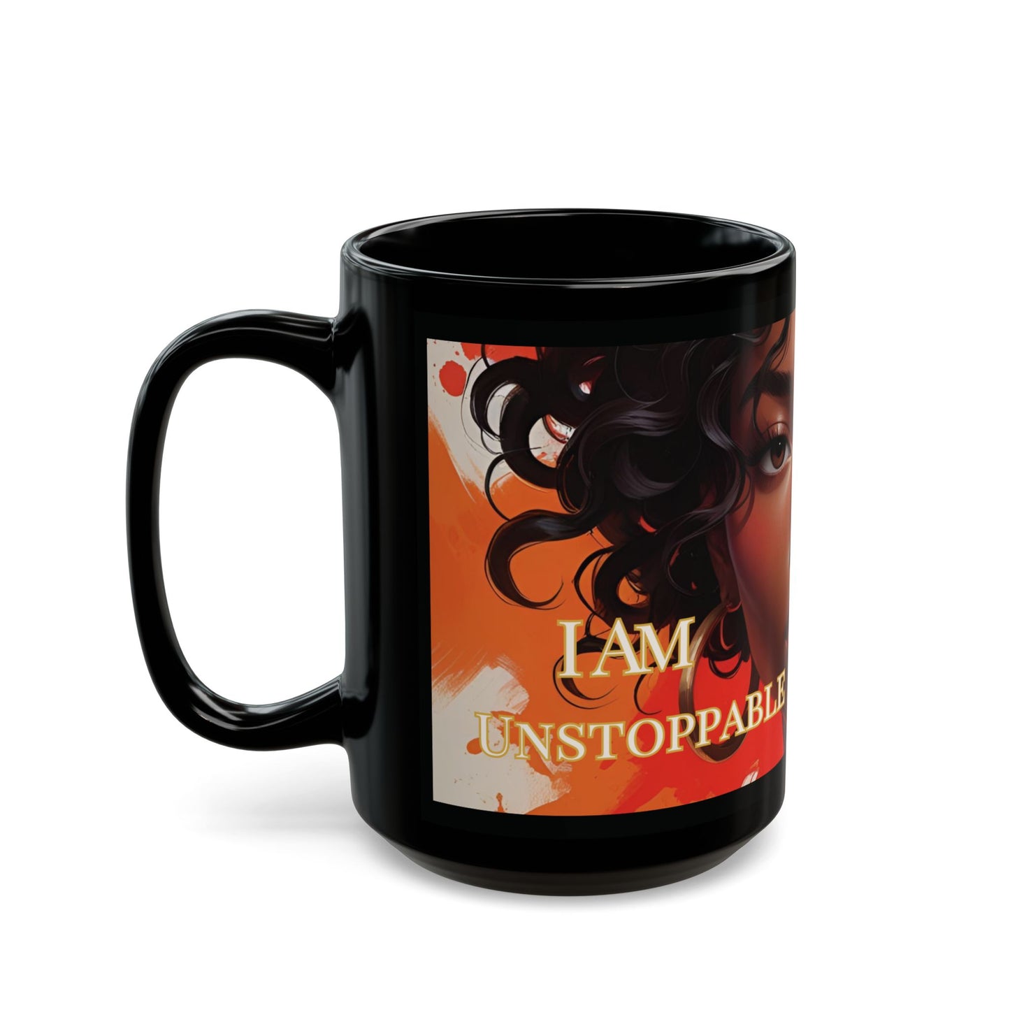 Empowered Black Queen Mug - Inspirational Gift, Coffee Mug, Art Mug, Unique Black Woman Decor, Affirmation Gift, Motivational
