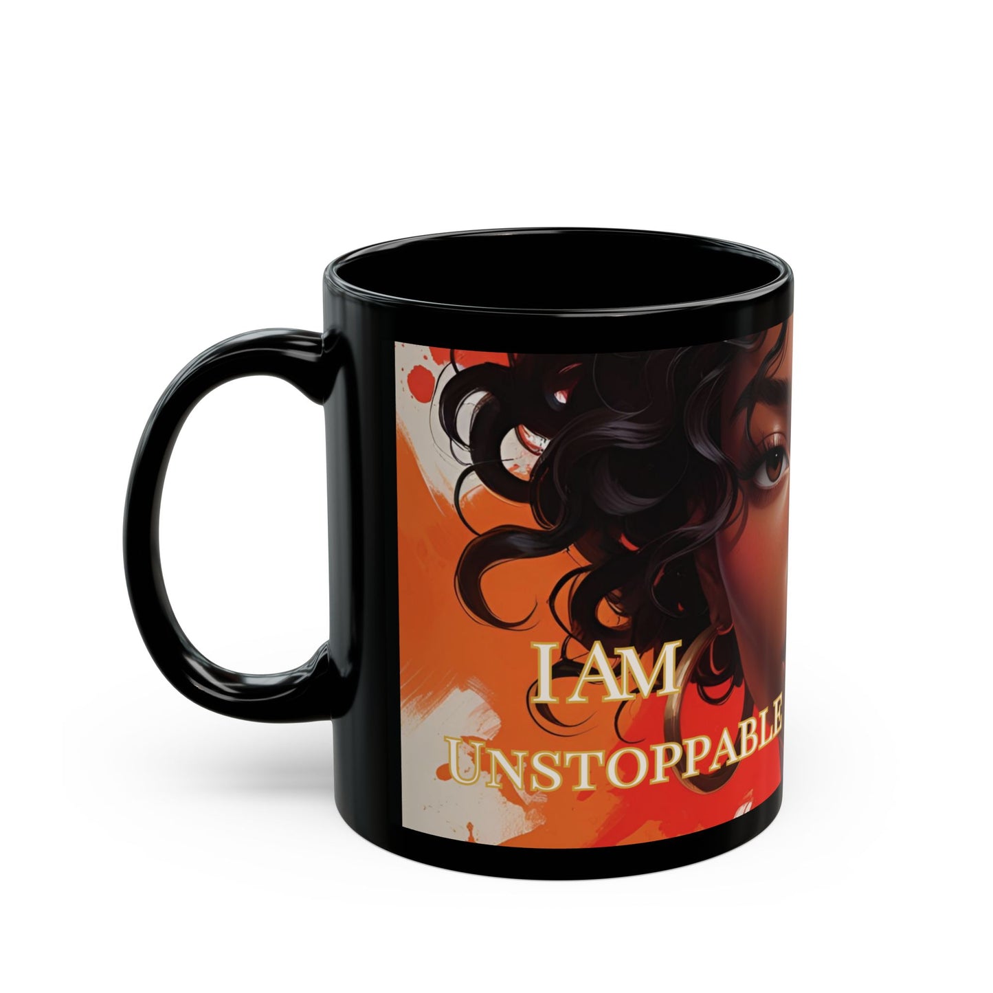 Empowered Black Queen Mug - Inspirational Gift, Coffee Mug, Art Mug, Unique Black Woman Decor, Affirmation Gift, Motivational