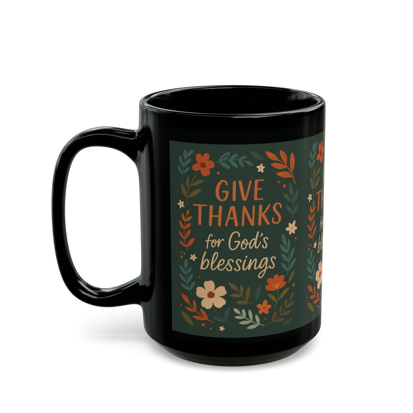 Thankful Blessings Mug -Inspirational Coffee Cup for Gratitude, Christian Gifts, Perfect for Thanksgiving, Friends, Family, and Everyday Use