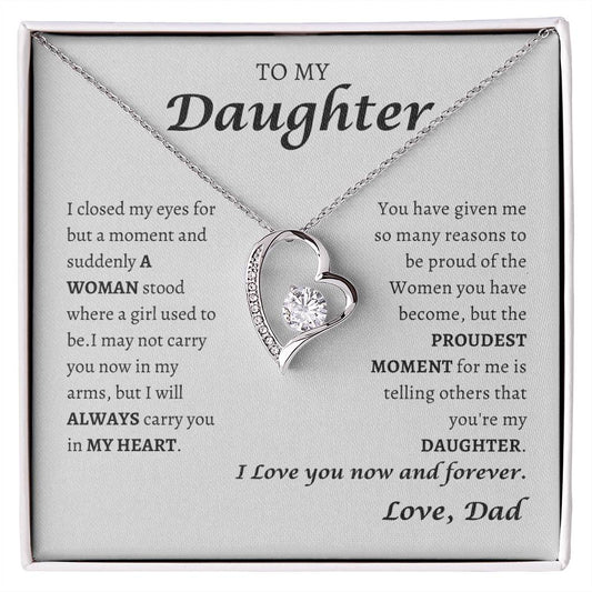 To My Daughter A Women Suddenly Stood