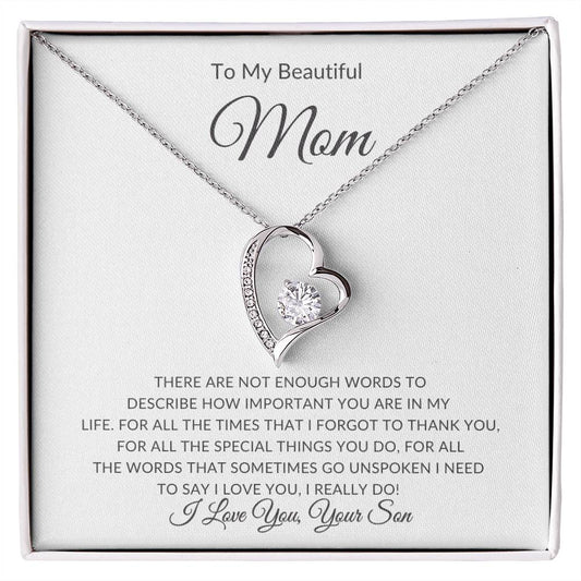 To My Beautiful Mom I Need To Say I Love You