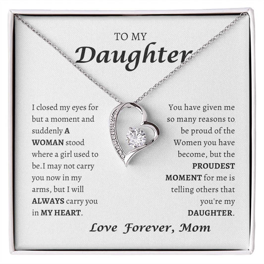 To My Daughter  I Will Always Carry You In My Heart